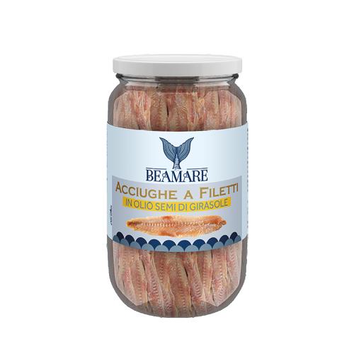 Anchovy Fillets In Sunflower Oil 6x700g