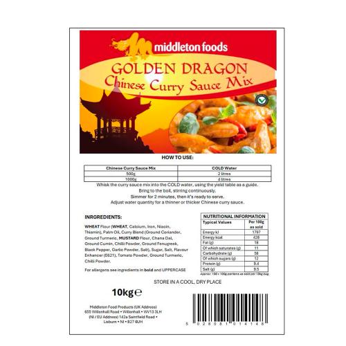 Middleton Chinese Style Curry Sauce 1x10kg
