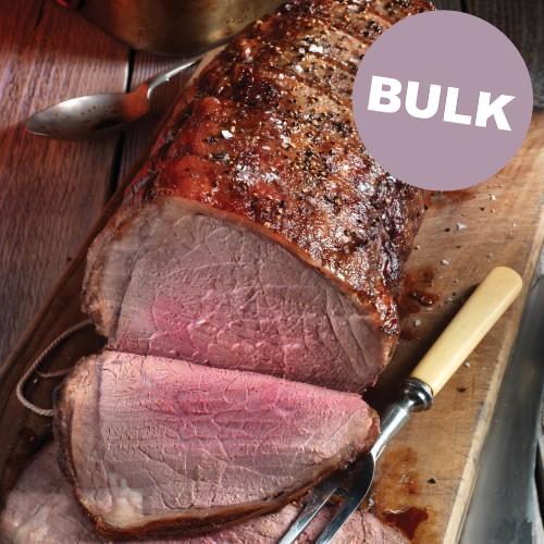 Causeway Prime Bulk Silverside Eye. Also known as Salmon Cut or Eye Round - Minimum Order 20kg. Ordered in multiples of 20.