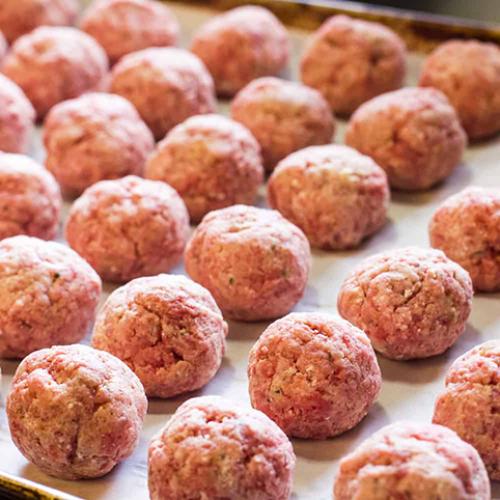 Causeway Prime Fresh 3oz Beefy Meatballs (60 Per Case) Day 1 For Day 3