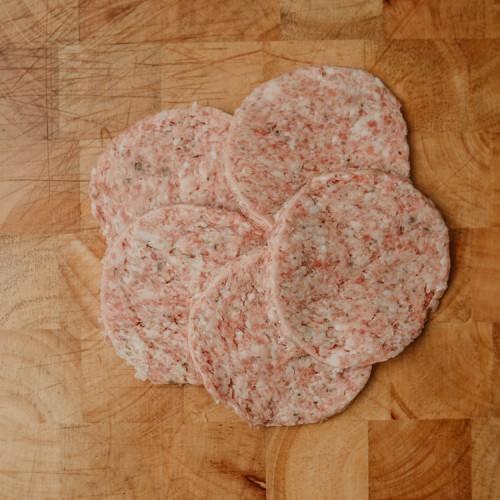 Causeway Prime Fresh 4oz Pork Burger (30 Per Case)