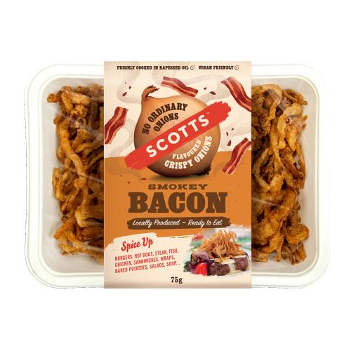 Smokey Bacon Crispy Onions 12x75g (Scotts onions)