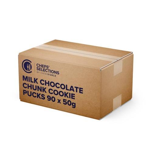 Chefs' Selections Milk Chocolate Cookie Puck 90x50g