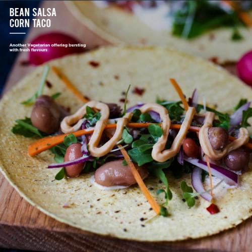 Bean Salsa Corn Tacos