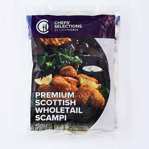 Chef's Selection Scampi Premium wholetail scampi Breaded 10x450g 