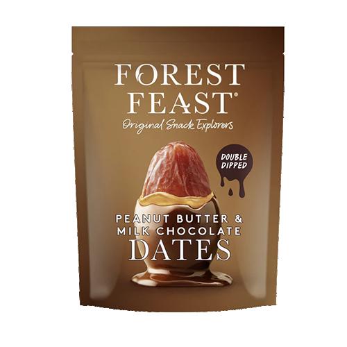 Forest Feast Milk Chocolate Peanut Butter & Chocolate Dates 6x140g