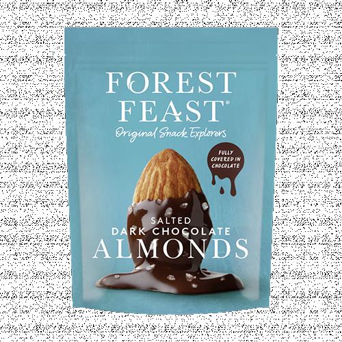 Forest Feast Salted Dark Chocolate Almonds 8x120g