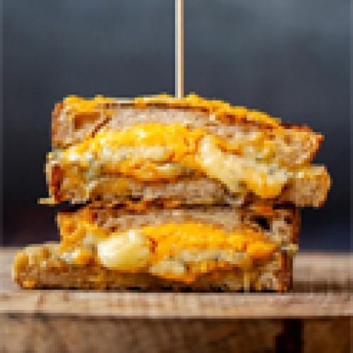 Three Cheese Grilled Sandwich