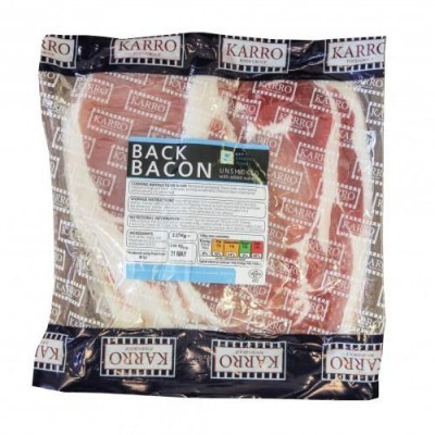 Rindless Back Bacon 4x2.27kg