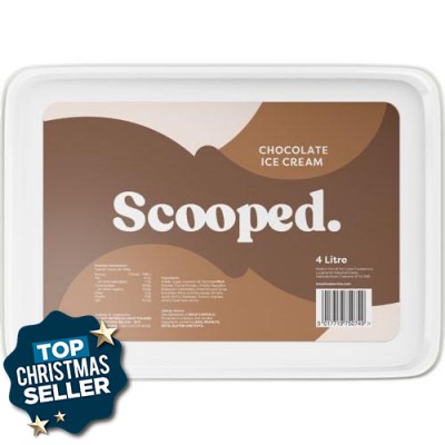 Scooped Chocolate Ice Cream 2x4ltr