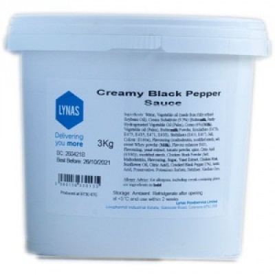 Lynas Creamy Black Pepper Sauce 1x3ltr