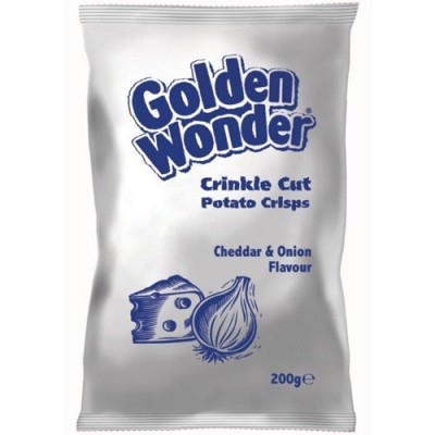 Golden Wonder Cheese & Onion Catering Crisps 8x200g