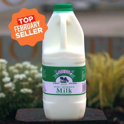 Grove Dairy Semi Skimmed Milk 6x2ltr