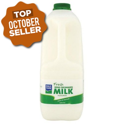 Dale Farm Semi Skimmed Milk (6x2ltr)