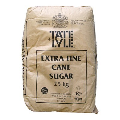 Tate & Lyle Extra Fine Sugar 1x25kg