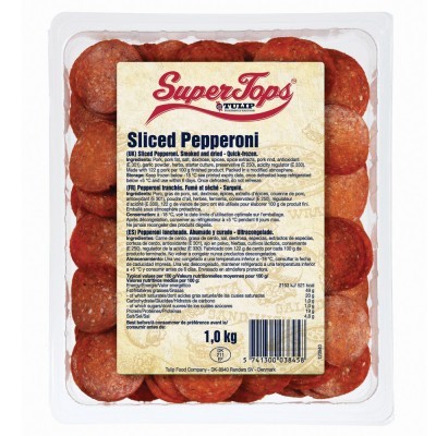 Danish Prime Pepperoni Slices 12x1kg