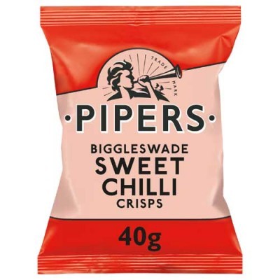 Pipers Pipers Sweet Chilli Crisps 24x40g 