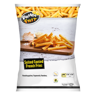 Prima Frit Straight cut Fries 9mm 4x2.25kg (Coated Skin Off)