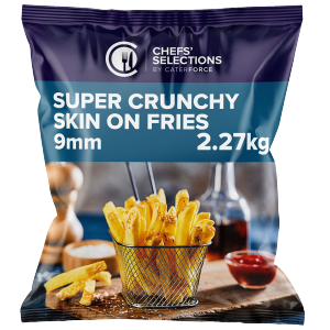 Chefs' Selections Super Crunchy Fries 9mm Skin On 4x2.27kg