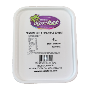Mobia Dragonfruit & Pineapple Sorbet 4x4ltr