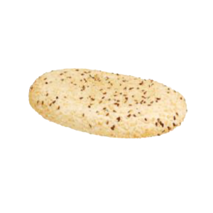 Oval Panini with Flax and Sesame Seeds Stone Baked 1x36