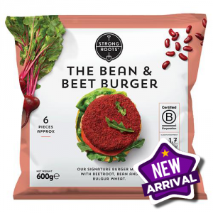 Strong Roots Bean & Beetroot Burger 4 x 600g