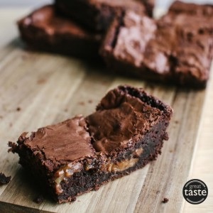 Deli Lites Salted Caramel Belgian Chocolate Brownie 1X12PTN
