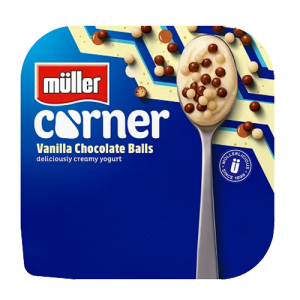 Muller Crunch Corner Vanilla Chocolate Balls 12x124g