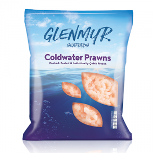 Glenmur Cooked and Peeled Coldwater Prawns 5x2kg