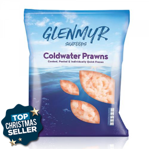 Cooked and Peeled Coldwater Prawns 5x2kg