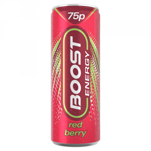 Boost Energy 75p Berry Flavour 24x250ml 