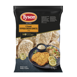Tyson Giant Pepper Chicken Schnitzel 2x2.5kg