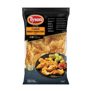 Tyson Crunchy Chicken Strips (Coated) 5x1kg