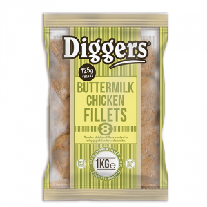 Diggers Buttermilk Chicken Fillets 5x1kg