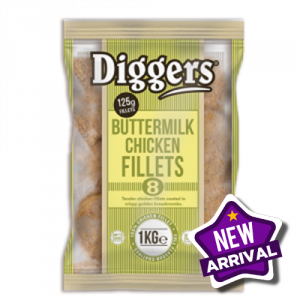 Diggers Buttermilk Chicken Fillets 5x1kg