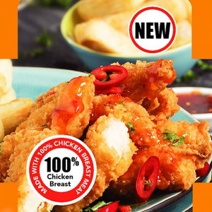 Coosters Kick'n Chicken Goujons 10x1kg