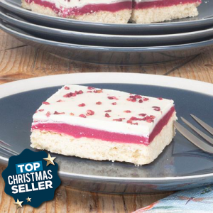 Cobbs Raspberry & White Chocolate Millionaire Slice 1x20