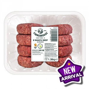 ​Finnebrogue Wagyu Beef Burgers 32 x 170gm