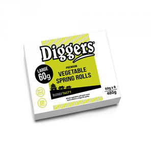 Diggers Vegetable Spring Rolls 10x8x60g