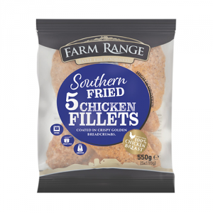 Farm Range Southern Fried Breaded Chicken Fillets 10x550g