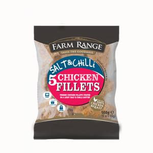 Farm Range Salt & Chilli Breaded Chicken Fillet 10x550g