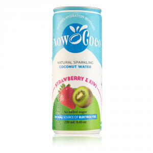 Now Coco Strawberry & Kiwi Sparkling Coconut Water 12x250ml