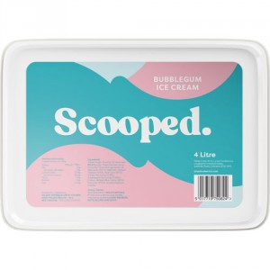  Scooped Bubblegum Ice Cream 2x4ltr