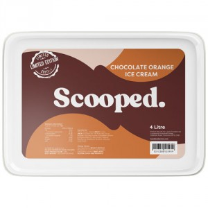 Scooped Chocolate Orange Ice Cream 2x4Ltr