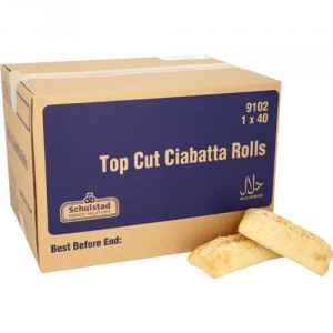 Top Cut Ciabatta 40x120g