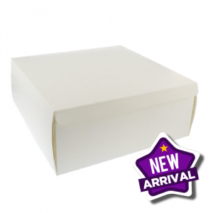 White Cake Box 10x10x4 1x125
