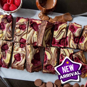 Raspberry Cheesecake Brownie 10x14ptn