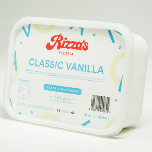 Rizza’s Classic Vanilla Ice cream  8 x 2 Litres