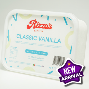 Rizza’s Classic Vanilla Ice cream  8 x 2 Litres