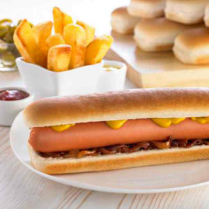 8.5" Jumbo Hot Dog Roll 8x6 (Side Sliced)